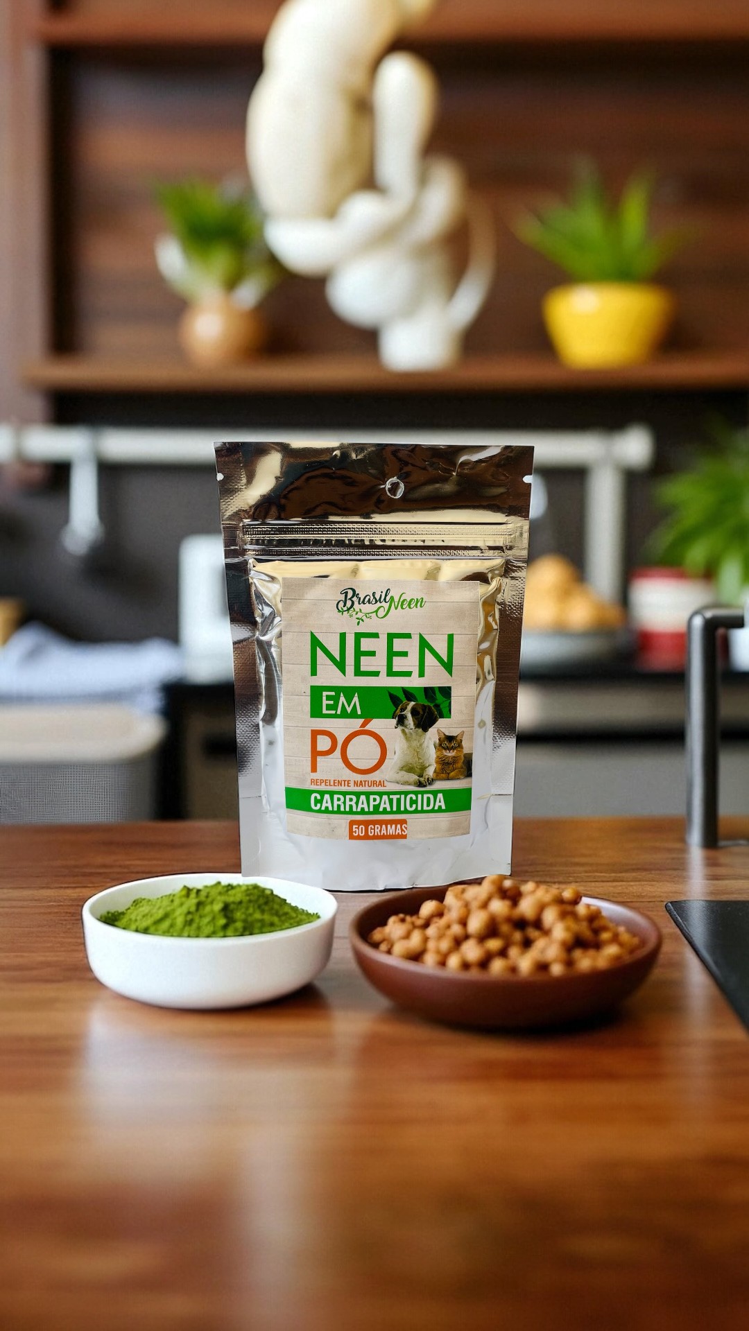 Neen em Pó — Repelente Natural Carrapaticida